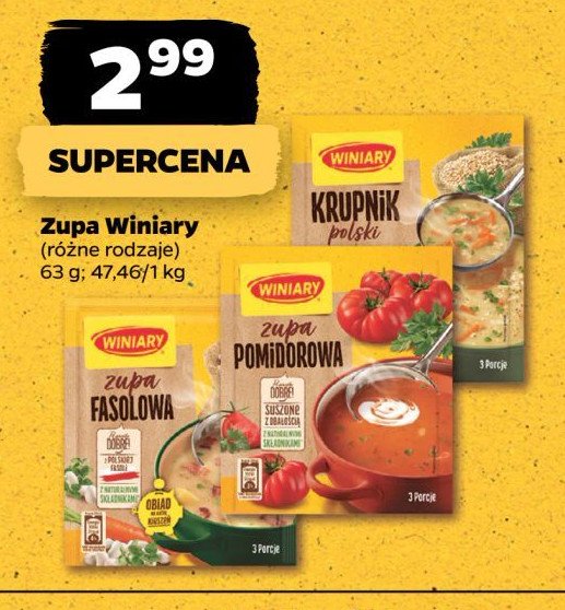 Zupa pomidorowa Winiary nasza specjalność promocja