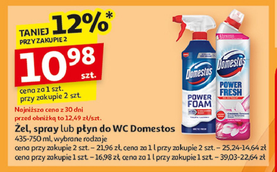 Spray czyszczący Domestos power foam promocja