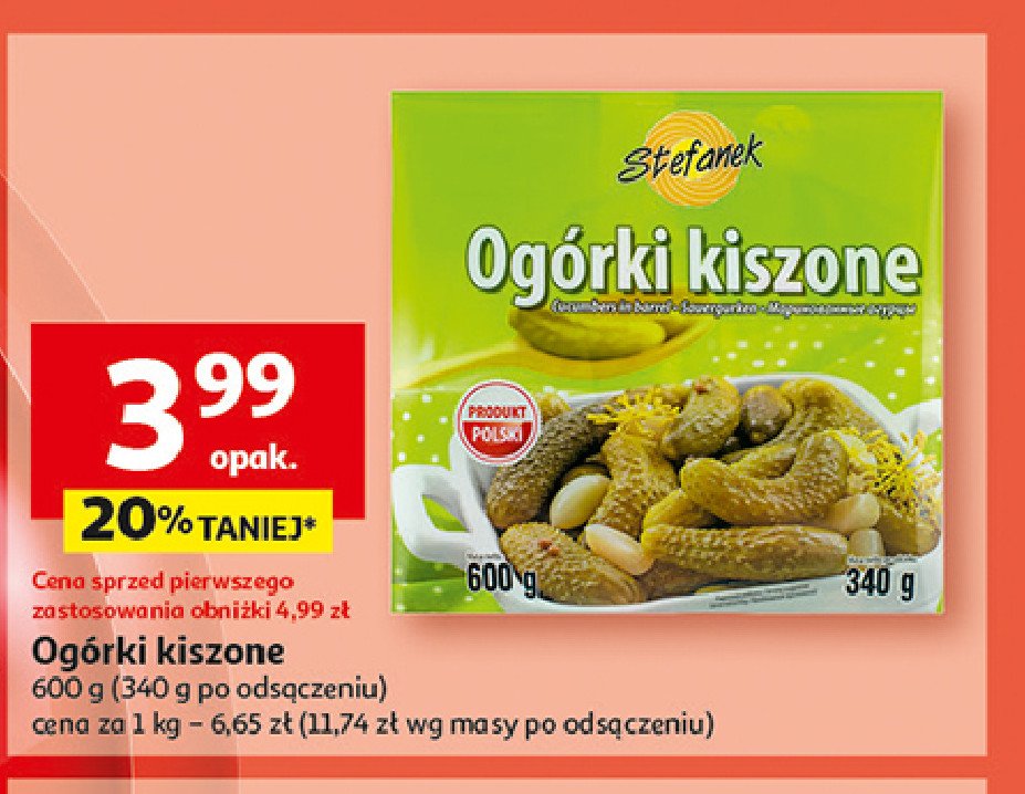 Ogorki kiszone Stefanek promocja