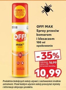 Spray przeciw owadom Off! max promocja