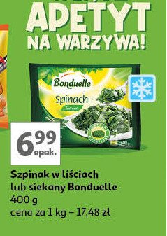 Szpinak w liściach Bonduelle promocja