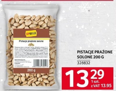 Pistacje prażone solone 200 g promocja w Selgros