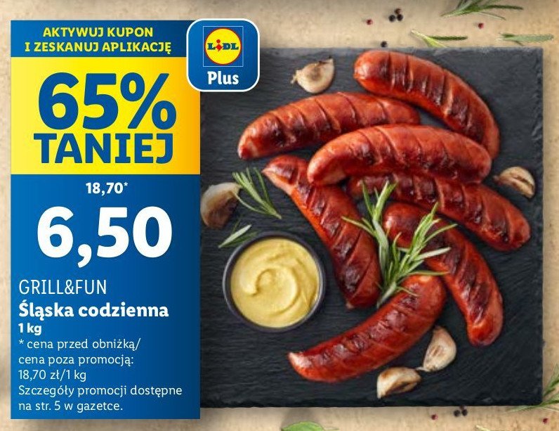 Kiełbasa śląska codzienna Grill and fun promocja