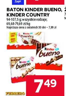 Baton Kinder bueno promocja