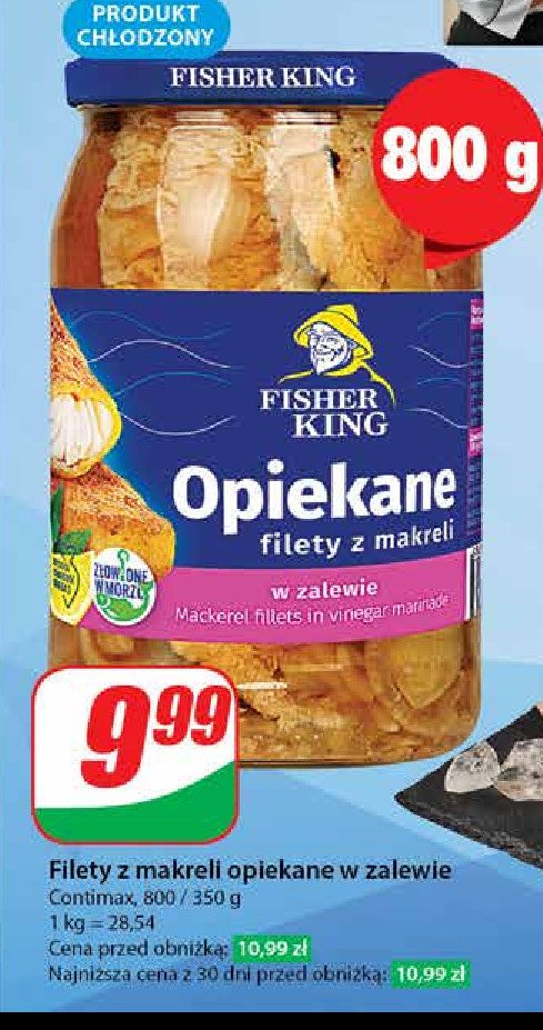 Filety z makreli panierowane i smażone w zalewie octowej Fisher king promocja