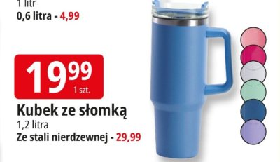 Kubek ze słomką 1,2 litra promocja w Leclerc