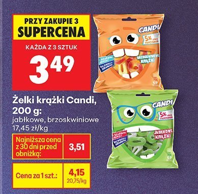 Żelki krążki brzoskwiniowe promocja w Biedronka