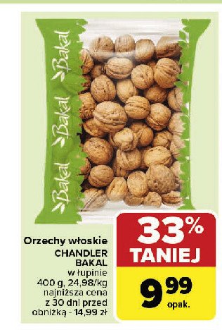 Orzechy włoskie w łupinie Bakal promocja