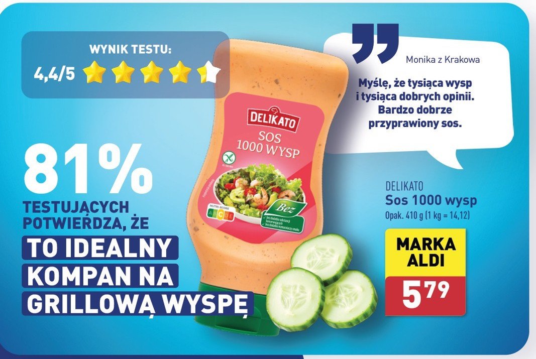 Sos 1000 wysp DELIKATO (ALDI) promocja