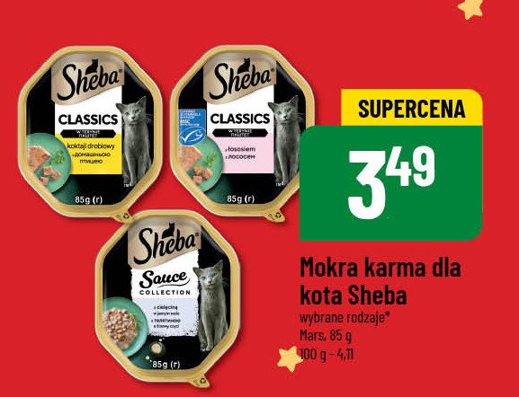 Karma dla kota z łososiem Sheba classics promocja w POLOmarket