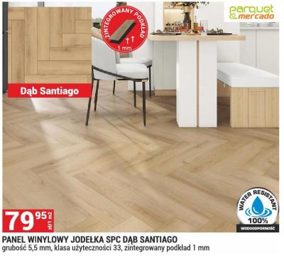 Panel winylowy Jodełka SPC Dąb Santiago promocja w Merkury Market