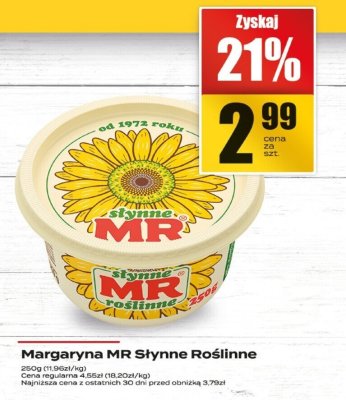 Margaryna MR Słynne Roślinne promocja w Supeco