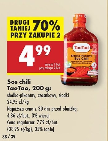 Sos chili s艂odko-pikantny Tao tao promocja