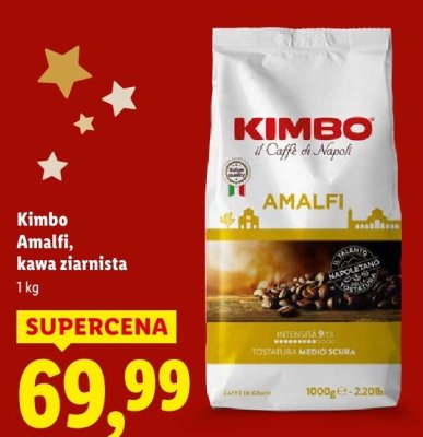 Kawa ziarnista Amalfi 1 kg promocja w Lidl