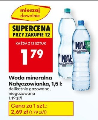 Woda mineralna 1,5 l niegazowana promocja w Biedronka