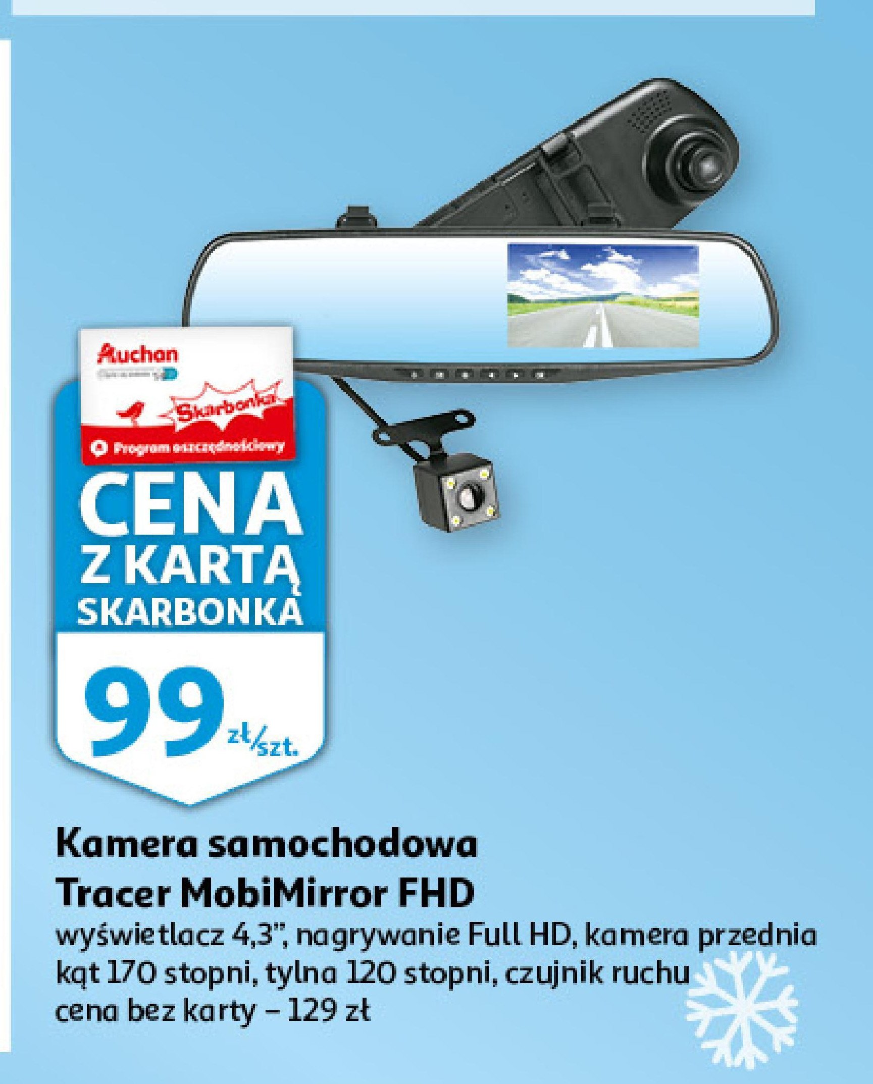 Kamera samochodowa mobimirror Tracer promocja
