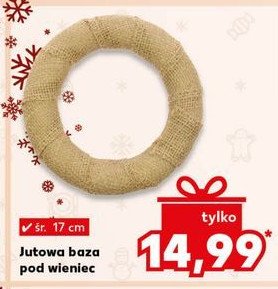 Baza jutowa pod wieniec 17 cm promocja w Kaufland