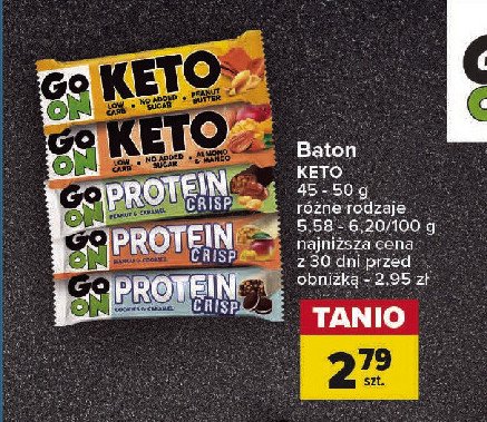 Baton peanut & caramel Sante go on! protein crisp promocja