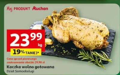 Kaczka wolno gotowana promocja w Auchan