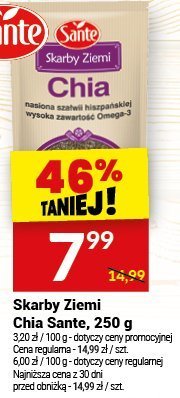 Skarby Ziemi Chia Sante, 250 g promocja w Twój Market