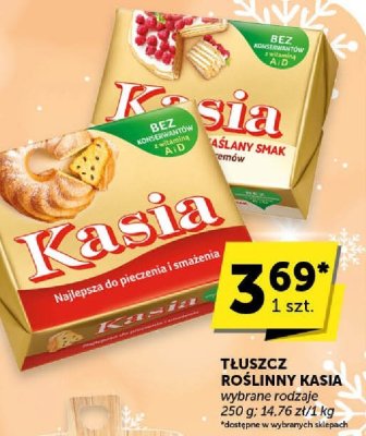 Tłuszcz roślinny Kasia wybrane rodzaje promocja w Euro Sklep