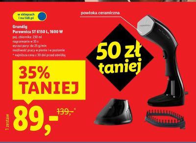 Parownica Grundig ST 6150 L 1600W promocja w Lidl