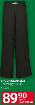 Spodnie damskie promocja w Selgros