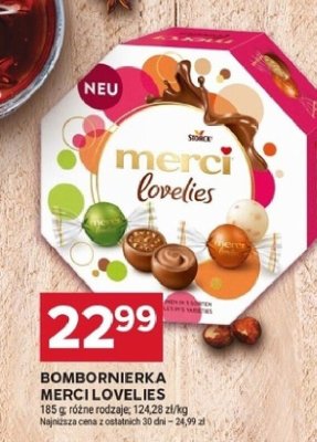 Bombonierka Merci Lovelies 165g promocja w Stokrotka