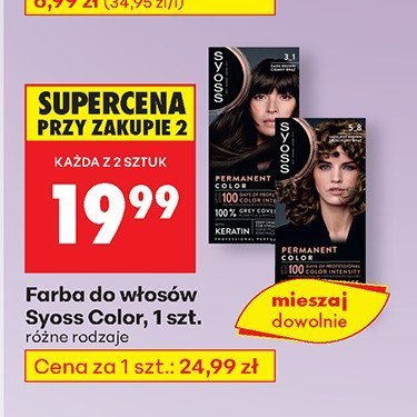 Farba do włosów Color różne rodzaje promocja w Biedronka
