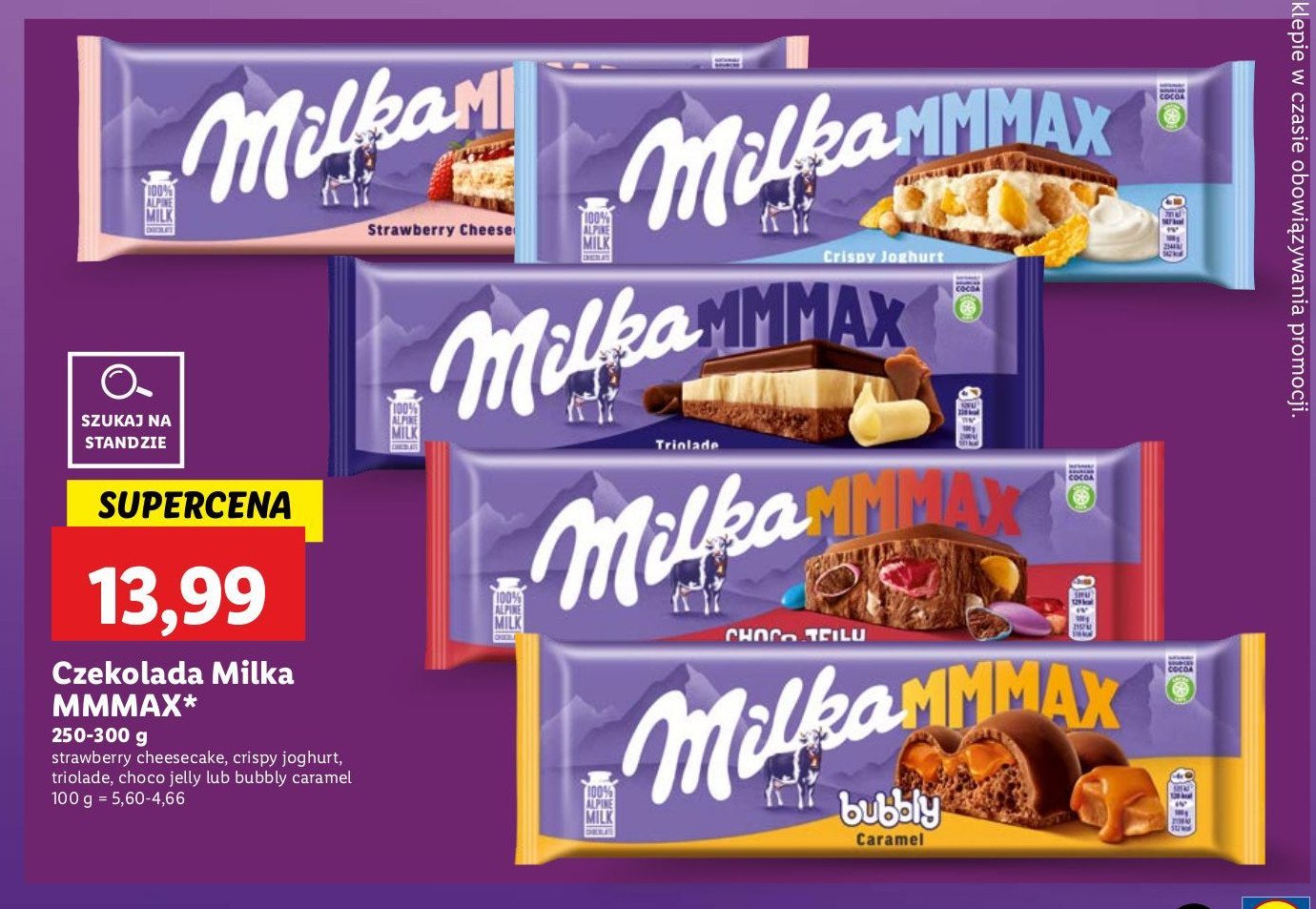 Czekolada Milka choco jelly promocja w Lidl