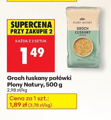 Groch łuskany połówki 500 g promocja w Biedronka