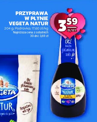 Przyprawa w płynie bez glutaminianu sodu Vegeta natur promocja