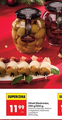 Oliwki 390 g/200 g zielone z migdałami promocja w Biedronka