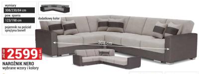 NAROŻNIK NERO wybrane wzory i kolory promocja w Merkury Market