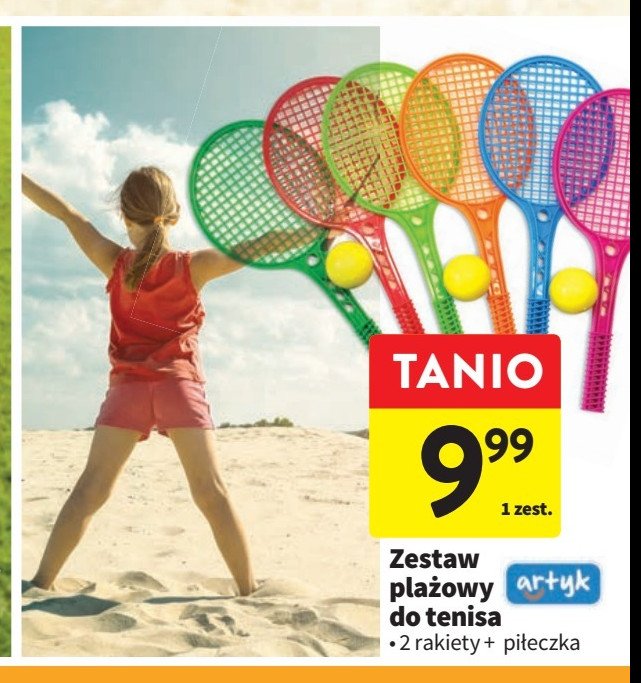 Zestaw pla偶owy do tenisa Artyk promocja