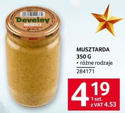 Musztarda Develey 350 g różne rodzaje promocja w Selgros