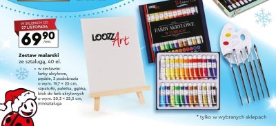Zestaw malarski ze sztalugą, 40 el. promocja w Biedronka