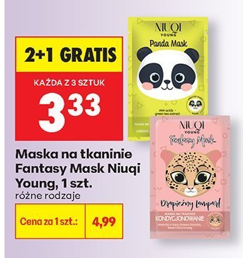 Maska na tkaninie Fantasy Mask Young różne rodzaje 2+1 GRATIS promocja w Biedronka