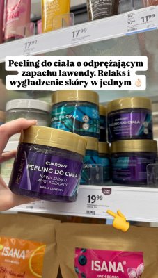 Peeling do ciała Perfecta cukrowy nawilżająco-wygładzający kwiat lawendy promocja w Rossmann
