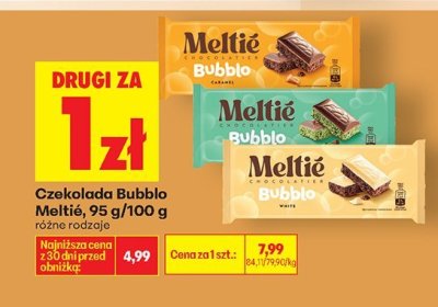 Czekolada Bubblo Melitté różne rodzaje promocja w Biedronka