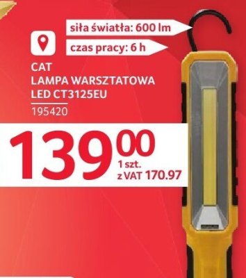 CAT lampa warsztatowa LED CT3125EU promocja w Selgros