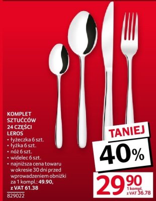 Komplet sztućców Leros La Cześci 6 szt. promocja w Selgros