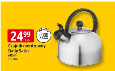 Czajnik nierdzewny Daily Satin Altom promocja w Leclerc