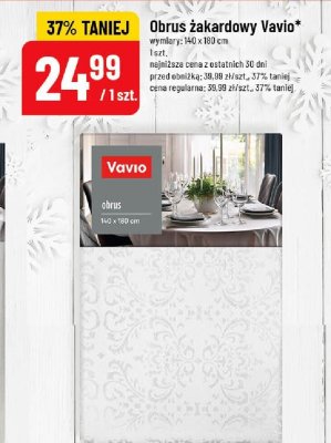 Obrus żakardowy Vavio 140x180cm promocja w POLOmarket