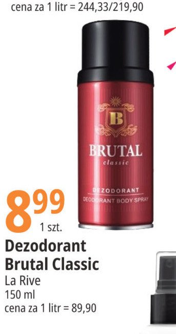 Dezodorant classic La rive brutal promocja