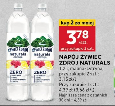 Napój Zdrój Naturals promocja w Stokrotka