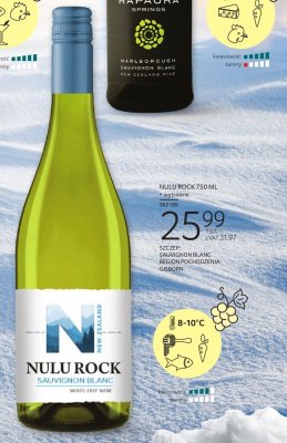 Wino białe Nulu Rock Sauvignon Blanc 750ml promocja w Selgros