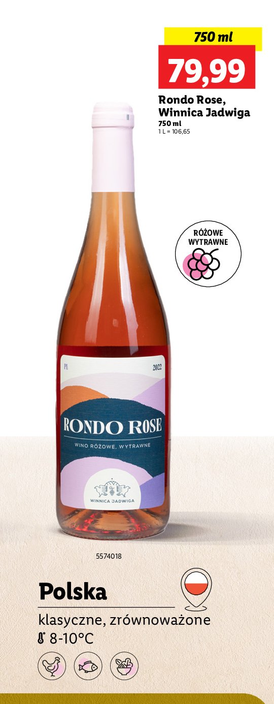 Wino JADWIGA RONDO promocja w Lidl
