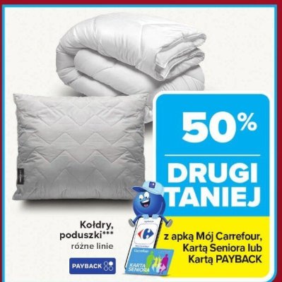 Kołdry, poduszki różne inne promocja w Carrefour Market
