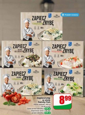 Zapiecz rybę w sosie szpinakowym Family Fish promocja w Dino